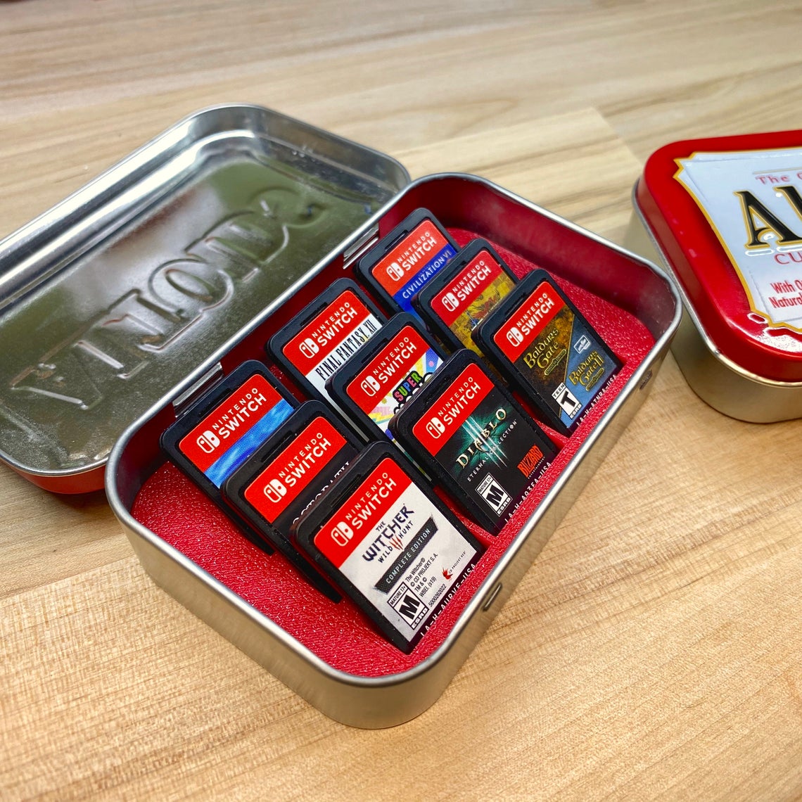 Nintendo Switch Altoids Tin Cartridge Case – sudomod